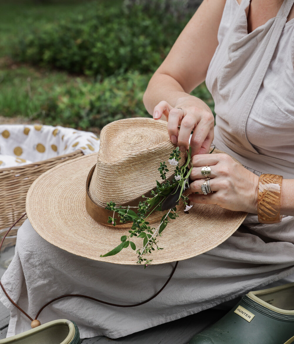 Floral Crown Hat Band — The Tiny Canal Cottage